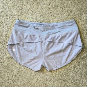 Lululemon Speed Up Shorts Silver Lilac